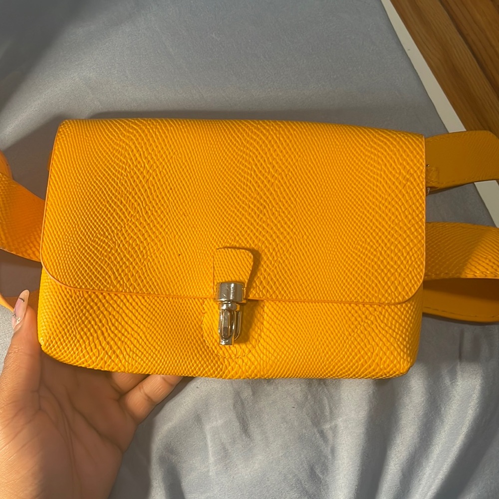 Yellow belt bag